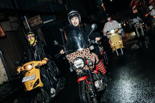 Rayakan Halloween Bareng Komunitas Motor