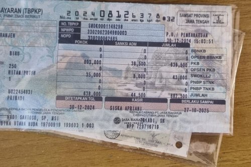 Puluhan Juta Kendaraan di Indonesia Masih Menunggak Pajak