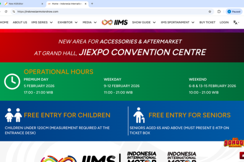 Catat Jam Operasional IIMS 2026, Buka Hingga Malam