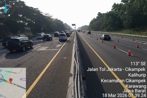 Update, Contraflow dan One Way Masih Berlaku di Tol Jakarta–Cikampek