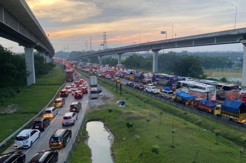Akses Contraflow KM 55 Ditutup, Dialihkan ke KM 47–65