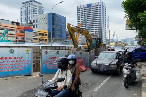 Proyek MRT Fase 2 Ubah Arus Kendaraan di Harmoni-Mangga Besar