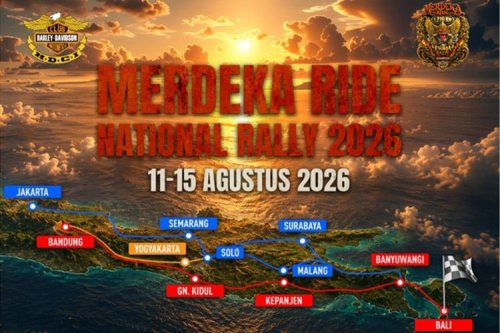 Touring, Ratusan Harley-Davidson Mau Touring 1.200 Km ke Bali
