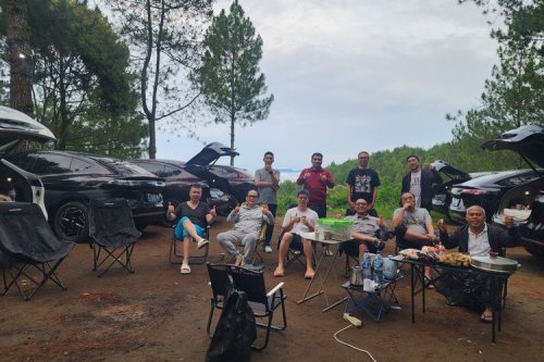 Aion, Mobil Listrik Aion, Komunitas Aion Hyptec Touring ke Kuningan, Camping Pakai Mobil Listrik