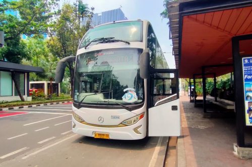 Bus Tingkat Transjakarta Curi Perhatian, Buatan Karoseri New Armada