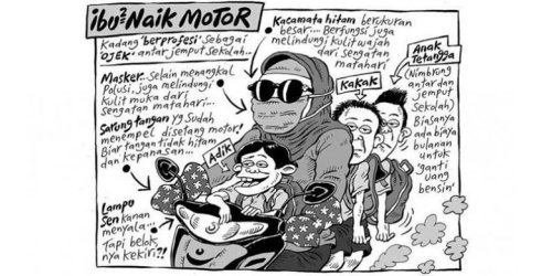 Penjelasan di Balik Stereotip Pengendara Emak-emak Sebagai Ras Terkuat