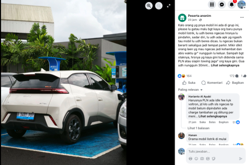 SPKLU Bukan Tempat Parkir, Selesai Isi Daya Segera Pindahkan Mobil