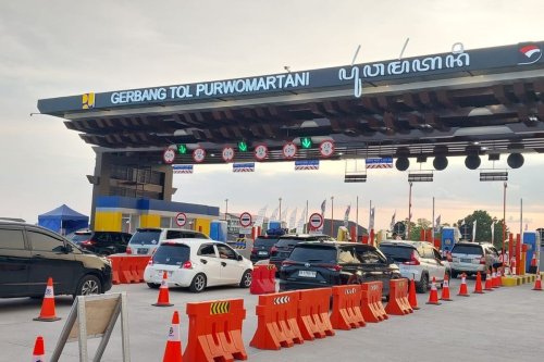 Update Arus Balik, Lalu Lintas Menuju Tol Prambanan-Purwomartani Macet