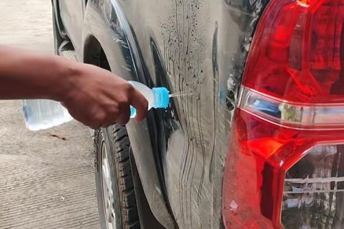 Honda, Honda HR-V, Video Viral Cat Honda HR-V Sampai Mengelupas, Diduga Disiram Cairan