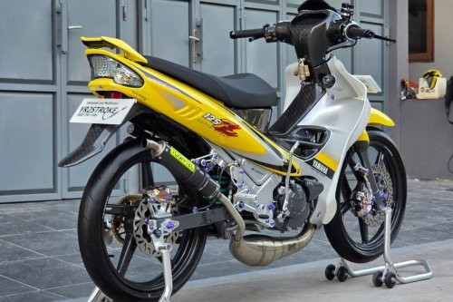 Modifikasi Hedon Yamaha 125Z, Pakai Pelek Karbon Rp 50 Juta