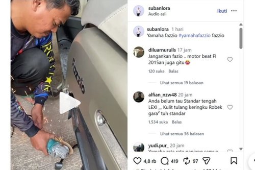 Tuas Standar Tengah Skutik Dirasa Kepanjangan, sampai Dipotong