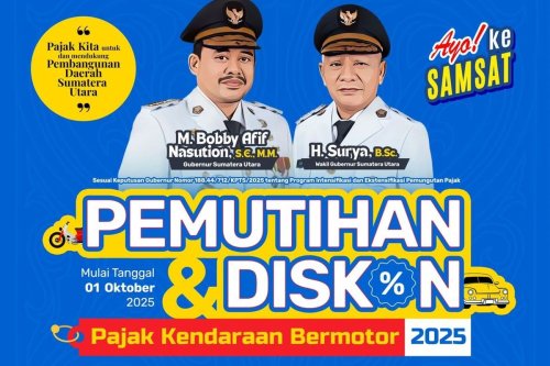 Pemutihan Pajak Kendaraan di Sumatera Utara: Ini Jadwal dan Syaratnya