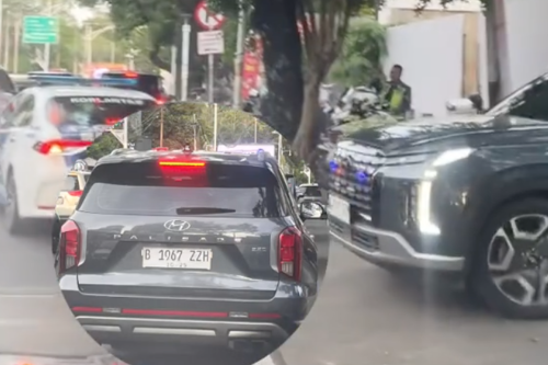Hyundai, Hyundai Palisade, Viral Hyundai Palisade Pelat ZZ Dikawal dari Salon, Ini Kata Polisi