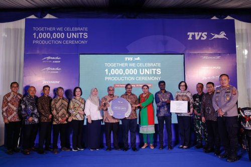 Produksi Motor TVS di Indonesia Tembus 1 Juta Unit