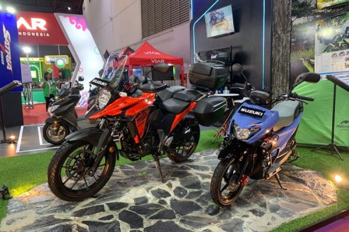 Suzuki , Suzuki Tebar Diskon Motor hingga Rp 1 Juta di IMOS 2025