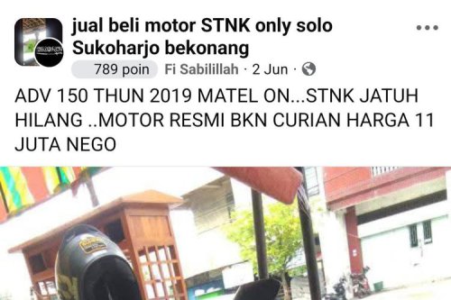 Jangan Beli Motor Bekas jika Ada Keterangan "Matel On"