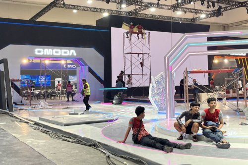 Penampakan Booth Omoda di GIIAS 2026, Persiapan O4 EV