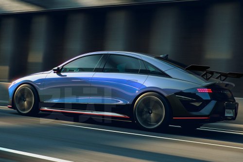 Ilustrasi Hyundai Ioniq 6 N yang Siap Meluncur Juli 2025