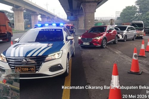 Tol Jakarta-Cikampek Padat, Contraflow Dibuka dari KM 14 hingga KM 21