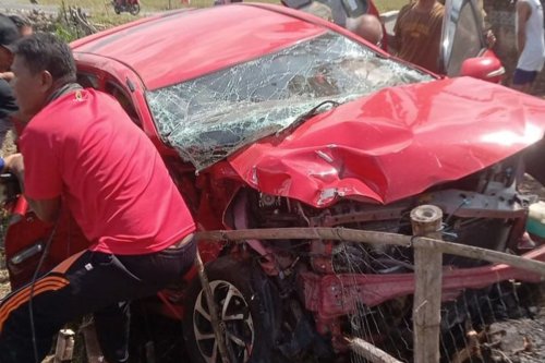 Agya Tertabrak KA Batara Kresna di Wonogiri, Ingat Aturan Pelintasan