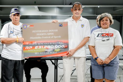Aksi Para Pebalap Turing, Berdonasi untuk Korban Bencana Aceh-Sumatera