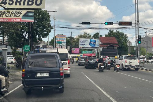 Update Arus Balik, Lalu Lintas Menuju Tol Prambanan-Purwomartani Macet