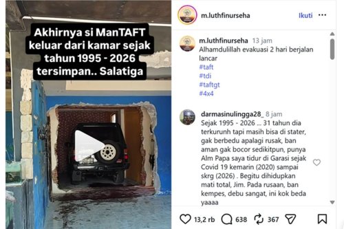 Evakuasi Taft GT di Dalam Rumah Selama 30 Tahun, Sampai Bongkar Tembok