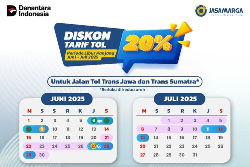 Ingat, Diskon Tarif Tol Idul Adha Berlaku sampai 9 Juni 2025