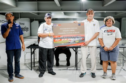 Aksi Para Pebalap Turing, Berdonasi untuk Korban Bencana Aceh-Sumatera