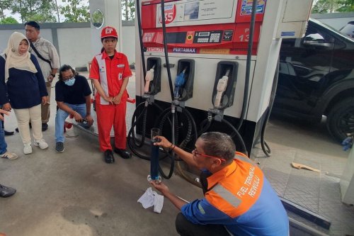 Tidak Ditemukan Campuran Solar di Pertamax SPBU Gito Gati Sleman