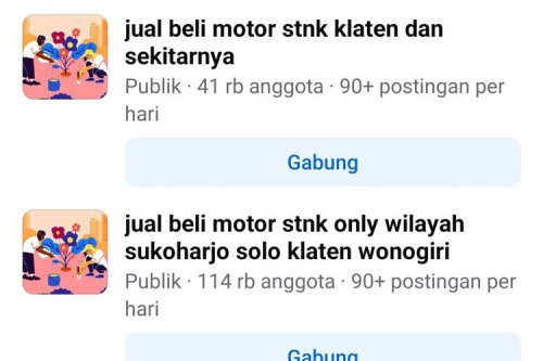 Fenomena Jual Motor Bekas STNK Only di Facebook, Sampai Ada Grupnya