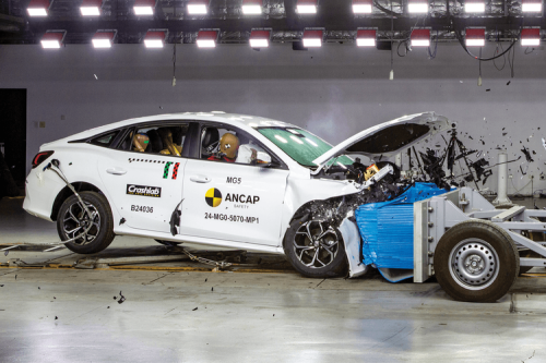 Ada Peningkatan, MG 5 Raih Tiga Bintang Tes Tabrak ANCAP