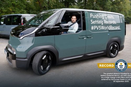 Kia, Van Listrik Kia Pecahkan Rekor Jarak Tempuh, Hampir 700 Km Sekali Cas