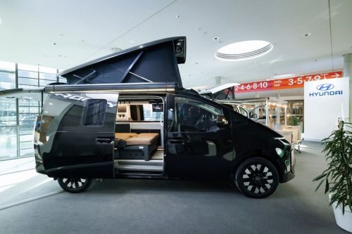 Hyundai, Hyundai Staria, Hyundai Pamerkan Camper Listrik Berbasis Staria, Pakai Panel Surya