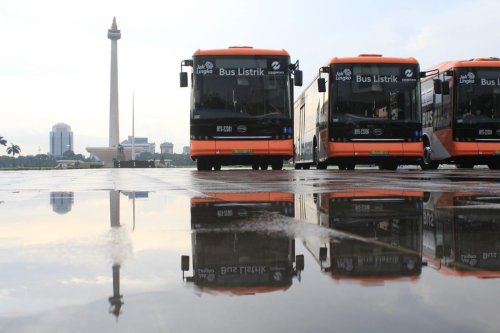 Transjakarta Uji Coba Bus Listrik Zhongtong di Enam Rute