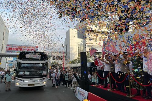 Honda, Ribuan Pengguna Motor Honda Berangkat Mudik Bareng