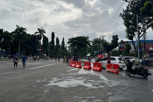 Info CFD Bogor Hari ini, Jalan Tegar Beriman Ditutup