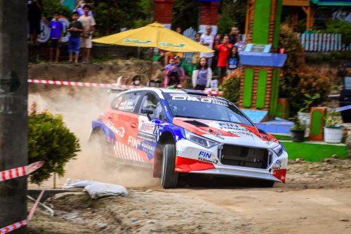 Aldio Oekon Bangkit Usai Mobil Terbalik, Finis Keempat di APRC Sumut