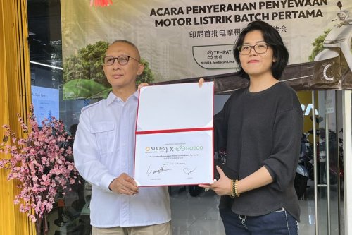 Sunra Gandeng GOECO, Siapkan Motor Listrik Baterai Tukar untuk Ojol