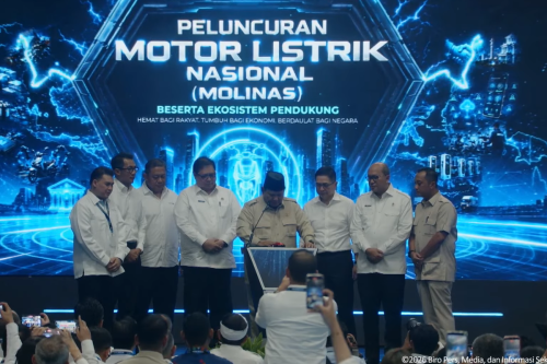 Prabowo Resmikan Motor Listrik Nasional, Bisa Beli Tanpa DP