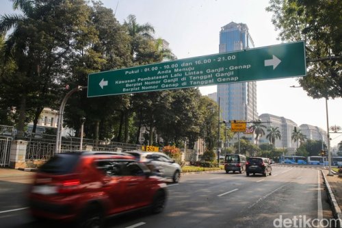 Pelat Nomor Berapa pun Boleh Lewat, Hari Ini Bebas Ganjil Genap