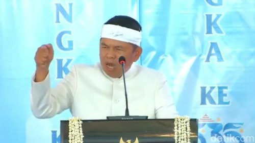 Tak Pakai Helm saat Dibonceng Patwal, Segini Denda yang Harus Dibayar Dedi Mulyadi