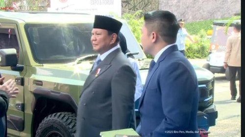 Prabowo, Prabowo Luncurkan Mobil Taktis Listrik Buatan Pindad, Namanya 'Pandu'