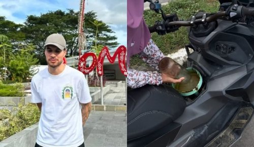 Isi Bensin Eceran, Ini Motor yang Dipakai Kevin Diks di Lombok