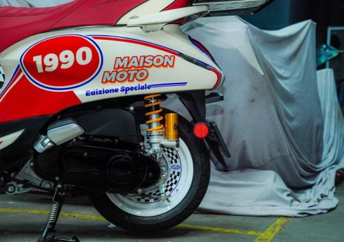Tampil Beda, Yamaha Grand Filano Ini Dimodifikasi Nuansa Vintage-Rally
