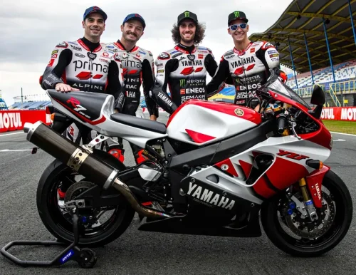 Yamaha, MotoGP, Yamaha Pakai Livery Spesial di MotoGP Belanda 2025, Terinspirasi YZF-R7 1999
