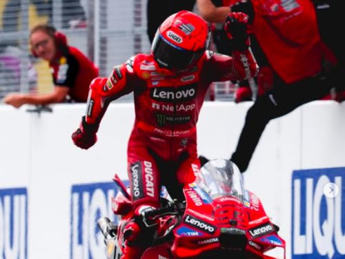 Aura Farming Pacu Jalur Ala Marc Marquez usai Menang MotoGP Jerman