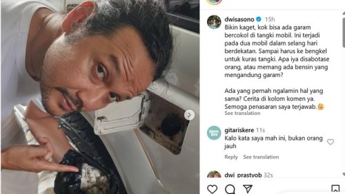 Dwi Sasono Dibikin Kaget, di Dalam Tangki BBM Mobil Ada Garam!