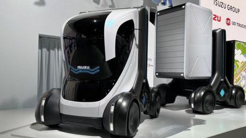 Isuzu, Isuzu Pamer Ragam Teknologi Masa Depan: Mesin Multifuel-Bus Tanpa Sopir