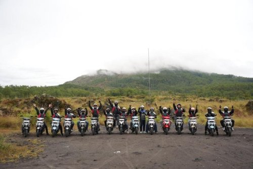 Cerita Rombongan Touring GEAR ULTIMA Jajal Medan Pegunungan Kintamani